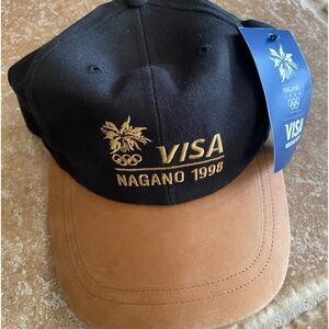 Visa Nagano 1998 gear for sports adjustable hat with tag
